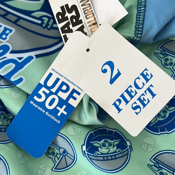 NWT The Child Star Wars Boys 2 pc Swim Set Size 2T/24 Month Disney - Picture 5 of 5